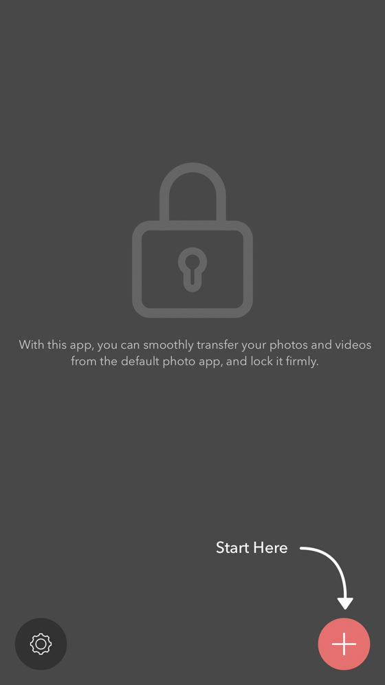 How to use "Secret Key Lock Album" for iPhone